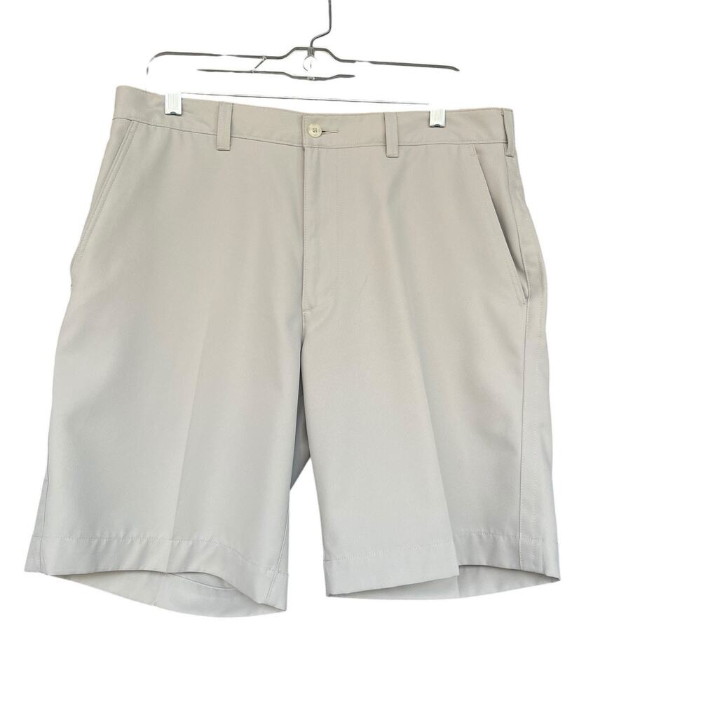 PGA Tour Mens Golf Shorts Size 34 Beige‎ Athleisure Activewear Casual Chino